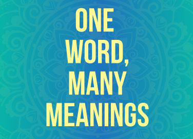 One Word Many Meanings