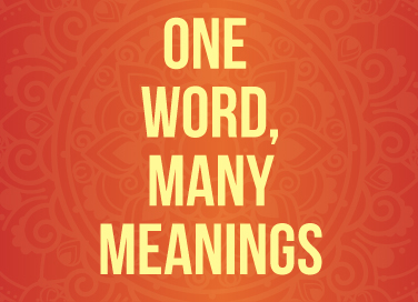 One Word Many Meanings